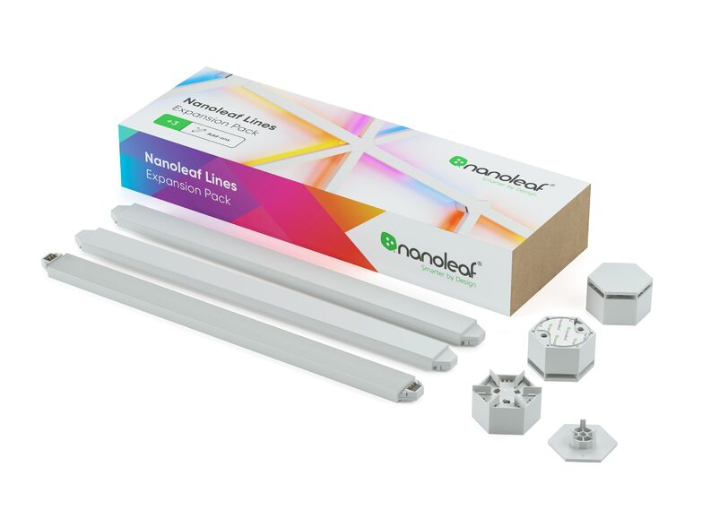 Nanoleaf Lines Expansion Pack, modulare LED-Lichtleisten, 3-teilig