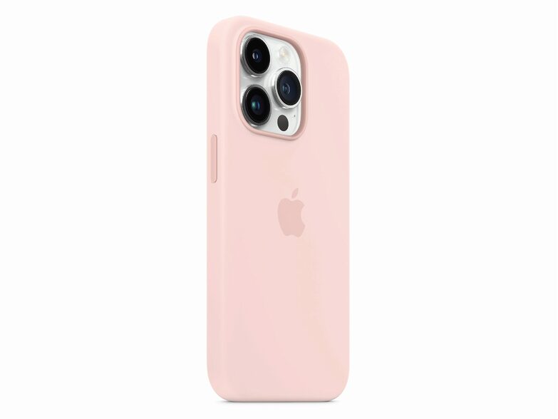 Apple iPhone Silikon Case mit MagSafe, für iPhone 14 Pro, kalkrosa