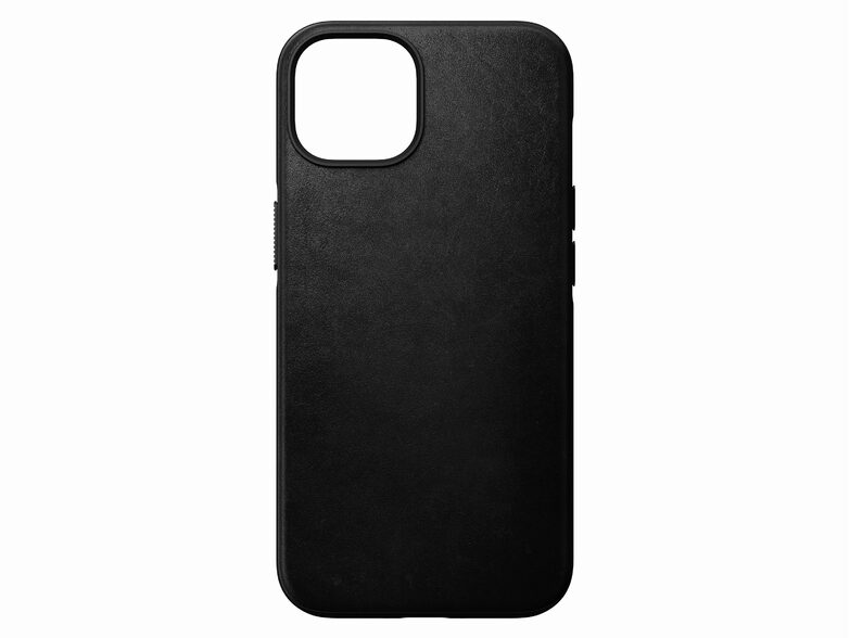 Nomad Modern Case, Leder-Schutzhülle für iPhone 14 Plus, mit MagSafe, schwarz
