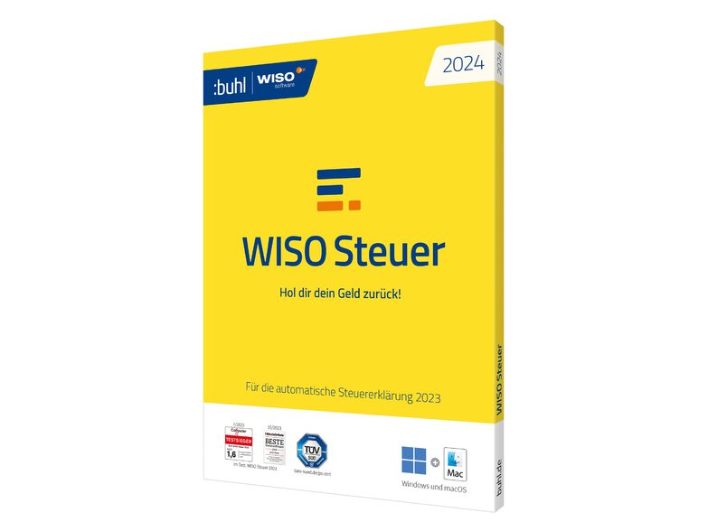 Buhl Data WISO Steuer 2024, für das Steuerjahr 2023, Mac und Windows, deutsch