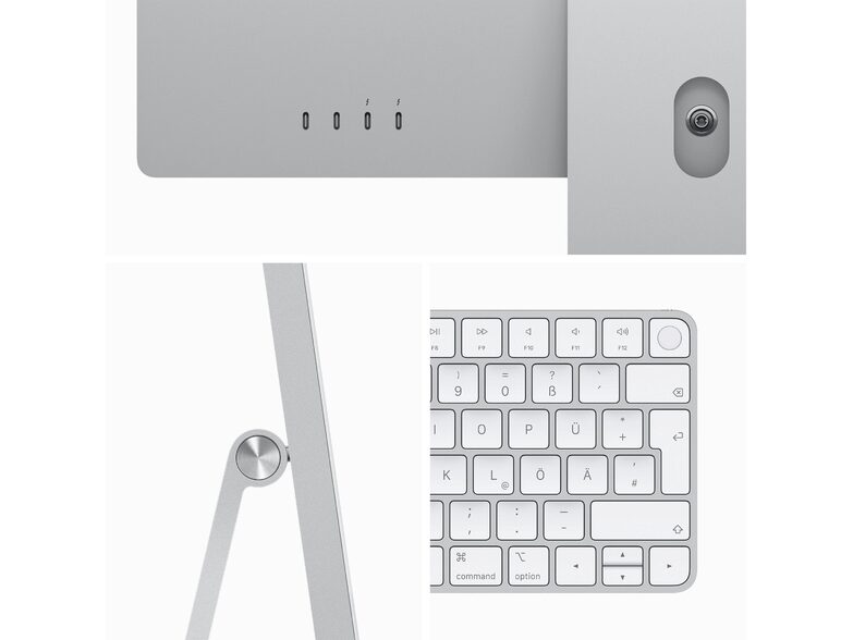 Apple iMac 24", M3 8-Core CPU, 10-Core GPU, 8 GB RAM, 256 GB SSD, silber
